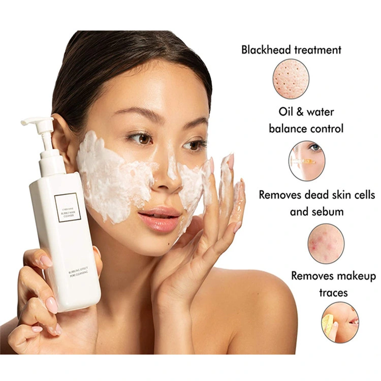 Korean Facial Bubble Mask Pore Cleanser Brightening Effect & Blackhead Treatment Cleanser