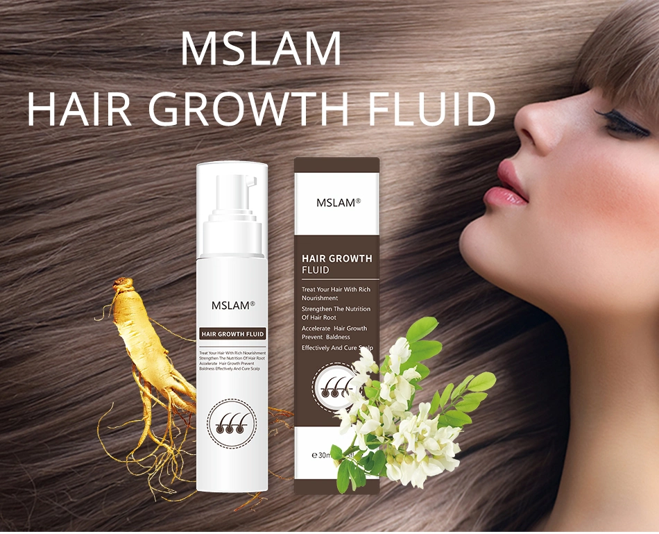 Mslam Hair Loss Products and Fast Hair Growth Remedies Natural Extracts Liquid Hair Regeneration Treatment Solutions 30ml