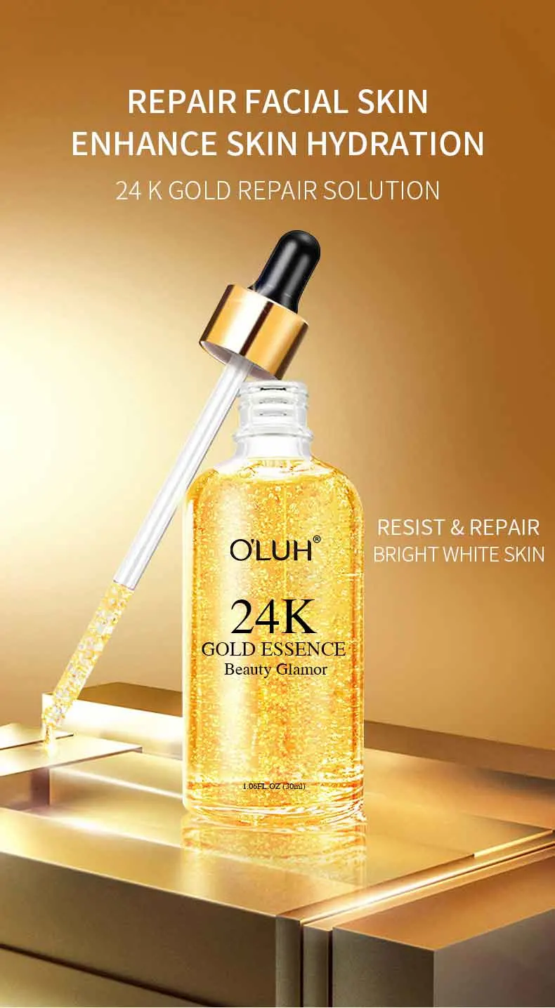 Newest Sale Moisturizing Whitening Skin Care Lotion Anti Aging Collagen 24K Gold Face Serum