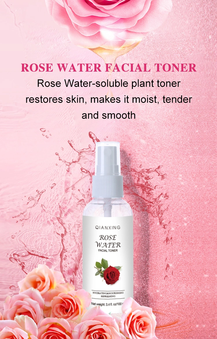 Natural Hydrosol Floral Waters Rose Water Face Toner Spray Skin Care Private Label