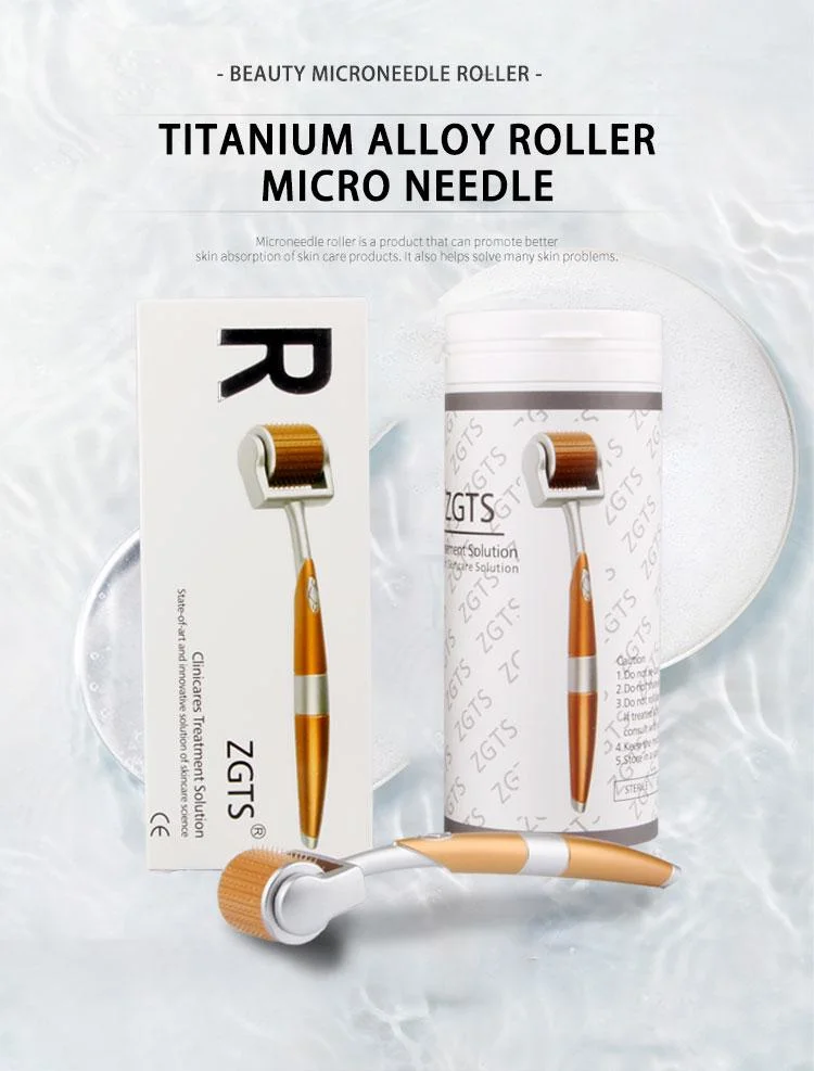 Gold Best Microneedle Roller Titanium Zgts192 Needle Derma Roller