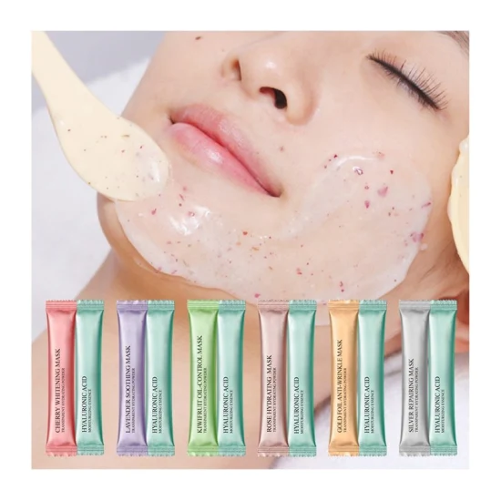 Koreanische Schönheit Gesicht Lavendel Gelee Maske Pulver Maske Bio Kirsche Haut Lifting & Feuchtigkeitsspendende Peel off Hydro Gesichts Gelee Pulver Maske Hautpflege