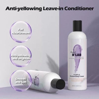 Private Label Hair Care Anti-Gelbfärbung und aufhellende Leave-in-Haarspülung